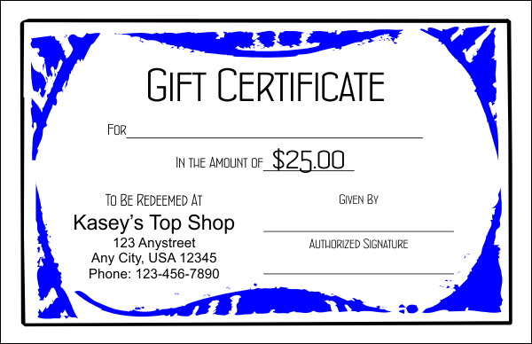 Gift Certificate Template 10