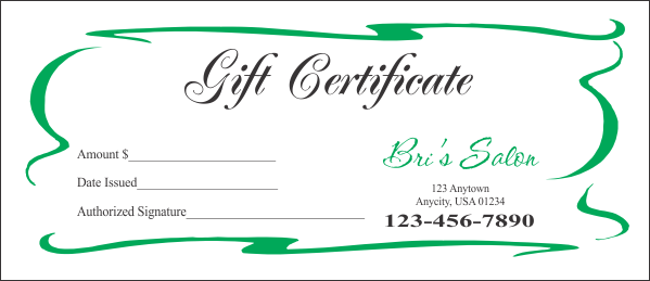 Gift Certificate Template 9
